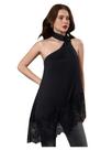 Vestido assimétrico elegante sem mangas com blusa única SweatyRocks