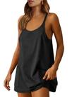Vestido Atlético ANRABESS Macaquinho Mini de Tênis Verão Preto G