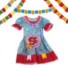 Vestido Avental De Festa Junina Caipira Criança São João Fantasia Infantil 3 a 8 Anos Tamanhos P M G Vestido Avental De Festa Junina Caipira Criança São João Fantasia Infantil 3 a 8 Anos Tamanhos P M G