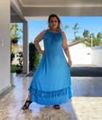 Vestido Azul estilo Boho TAM único
