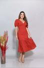 Vestido básico cor laranja
