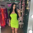 Vestido básico feminino sem alça Vestido básico feminino sem alça