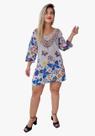 Vestido Bata Indiano Manga Longa C/ Bordado Batik Cod 021