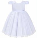 Vestido batizado infantil feminino libelinha branco