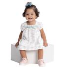 Vestido Bebê Alakazoo em Algodão Acompanha Calcinha Azul Tamanho:PCor:Igual da foto