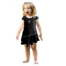Vestido Bebê ao Infantil Atlético MG Preto Onda Oficial