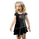 Vestido Bebê ao Infantil Corinthians Preto Onda Oficial Vestido Bebê ao Infantil Corinthians Preto Onda Oficial