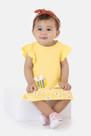 Vestido Bebê Com Aplique Interativo Em Algodão Malwee Kids Cor:LilásTamanho:9-12M