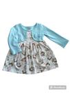 Vestido bebê com casaquinho embutido na peça