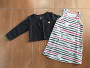 Vestido bebê com casaquinho trabalhado, marca Elian tamanho G