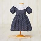 Vestido bebê de bordery jeans - serena baby Vestido bebê de bordery jeans - serena baby