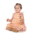 Vestido bebê em tule com bolinhas amada