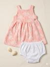Vestido Bebê Jacquard Coqueiro E Calcinha Tmx Cor:RosaTamanho:GG