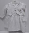 Vestido Bebê Menina + Bolero Branco Batizado Paraiso 14688