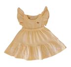 Vestido Bebê Menina Cotton Penteado Flores Milli & Nina