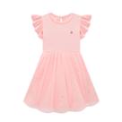 Vestido Bebê Menina Em Tule Iris Rosa Somnii