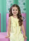 Vestido Bebê Menina Laço Tecido Quadrilé Tmx Cor:AmareloTamanho:1