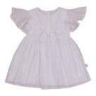 Vestido Bebê Menina Luxo Festa Batizado Paraiso Branco 13952