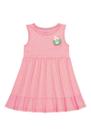 Vestido Bebê Menina Neon Pink Fluor