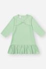 Vestido Bebê Menina Strass Laço Verde Mundo Cinti