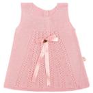 Vestido Bebê Menina Tricô Luxo