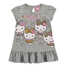 Vestido Bebe Menina Verão Hello Kitty Tamanho M Mescla Marlan