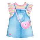Vestido bebê mon sucré imita jeans lovely cats 3125058 Vestido bebê mon sucré imita jeans lovely cats 3125058