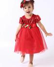 Vestido bebê Natal festa fantasia Vestido bebê Natal festa fantasia