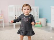 Vestido Bebe Tamanho P Manga Longa Disney/Kyly/Kely Kety/Brandili Inverno