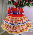 Vestido Bella Child Junino Forró Junino Vermelho Vestido Bella Child Junino Forró Junino Vermelho
