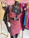 Vestido bem estiloso na cor goiaba