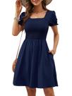 Vestido Berydress 2025 Beach Vacation Aline Summer com bolsos