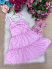 Vestido Blogueirinha Lola Rosa Bebê - Moda Verão Casual