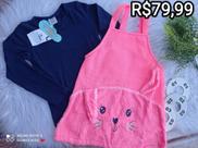 Vestido + blusa meia estação