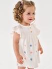 Vestido Body Bebê Menina Flores Natural Cinti Vestido Body Bebê Menina Flores Natural Cinti
