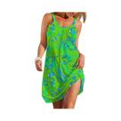Vestido Boêmio Tie Dye Feminino - Verão, Sem Mangas, Casual e Respirável