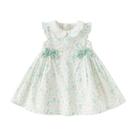 Vestido boho para menina DAVE & BELLA sem mangas de algodão floral Vestido boho para menina DAVE & BELLA sem mangas de algodão floral