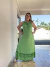 Vestido Boho verde TAM único Vestido Boho verde TAM único