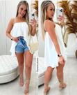 Vestido branco/ blusa tamanho unico Vestido branco/ blusa tamanho unico