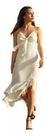 Vestido Branco Com Fio Prata Midi Babado Fato Basico Festa