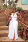 Vestido branco duna longo plus size Vestido branco duna longo plus size