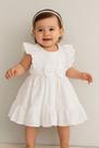 Vestido Branco Infantil Luxo Reveillon Bebê Papilloo