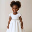 Vestido Branco Saída de Maternidade Bebe Festa Dama de Honra Batizado REF2240 Vestido Branco Saída de Maternidade Bebe Festa Dama de Honra Batizado REF2240