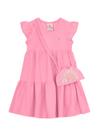 Vestido Brandili 36266 Infantil Com Bolsa de Paetê Meia Malha T. 01/10