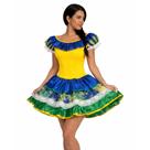 Vestido Brasil Verde e Amarelo Adulto para Copa do Mundo Festa Junina Torcida Organizada Vestido Brasil Verde e Amarelo Adulto para Copa do Mundo Festa Junina Torcida Organizada