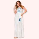 Vestido Busto Bordado - Moda Casual Chic