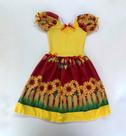 Vestido Caipira Festa Junina Julina Agostina Tecido Leve Comportado Vestido Caipira Festa Junina Julina Agostina Tecido Leve Comportado