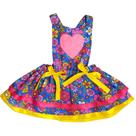 Vestido Caipira Infantil Junino Festa Arraia Luxo