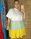 Vestido camisa tricolor Vestido camisa tricolor