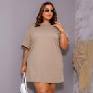 Vestido Camiseta Oversized Plus Size Feminino Algodão